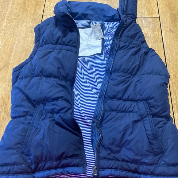 Beautiful American Eagle vest navy blue - Picture 1 of 5